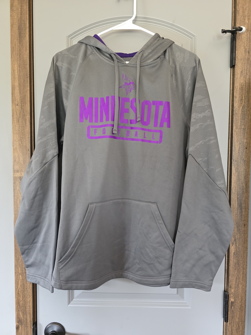 Team Apparel Purple and Gray NFL Inner-Label Hoodie
